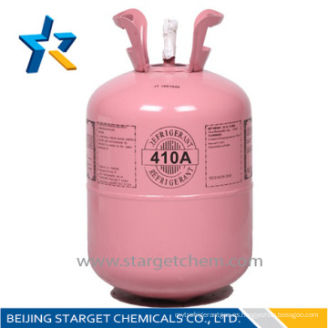 Industrial grado 11.3kg / 25lbs embalaje de cilindro desechable Precio barato R410a gas refrigerante de fábrica de refrigerante chino Y